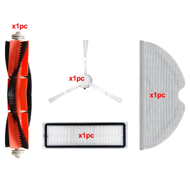 Hepa Filter for Xiaomi Mijia 1C 2C STYTJ01ZHM / Dreame F9 / Mi Robot Vacuum Mop Cleaner Roller Brush Accessories Spare Parts Kit XM393-02