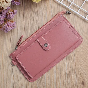 

PVC leather women long wallet coin purse small pouch phone bag bolso bolsa carteira femininas box package card bag for girls