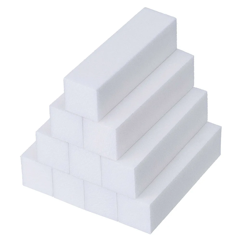 10pcs/set DIY Nail Art Tool Sanding Block Files Accessories Manicure Practical Polish Sponge Buffer Pedicure Tips For UV Gel | Красота и