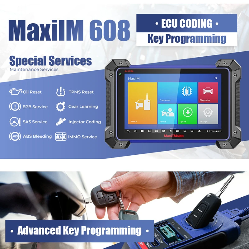 Autel MaxiIM IM608 Car Diagnostic Professional Tool Key Programmer ECU Programmer ECU Coding IM600+MK908P Autel Diagnostic tool|Auto Key Programmers| - AliExpress