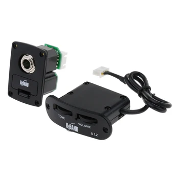 

Durable Plastic Ukulele Uke EQ Preamp Pickup Luthier Tools DIY Black