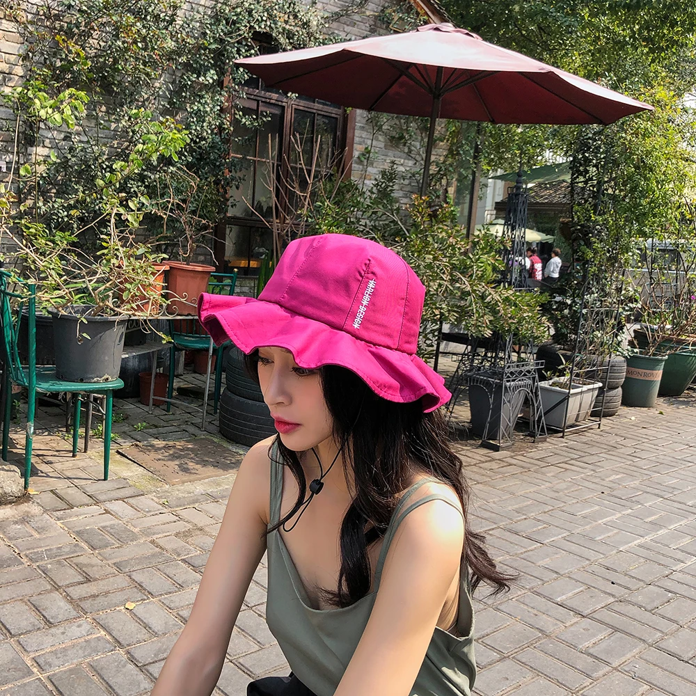 Unisex Summer Foldable Bucket Hat Women Outdoor Sunscreen Cotton Fishing Hunting Cap Summer Hats For Women Anti-UV Visor Gift