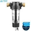ALTHY Central Pre filter Whole House Water Filter Purifier System 3T/h Siphon backwash 40um 316 Stainless Steel Mesh Pre-filter ► Photo 1/5