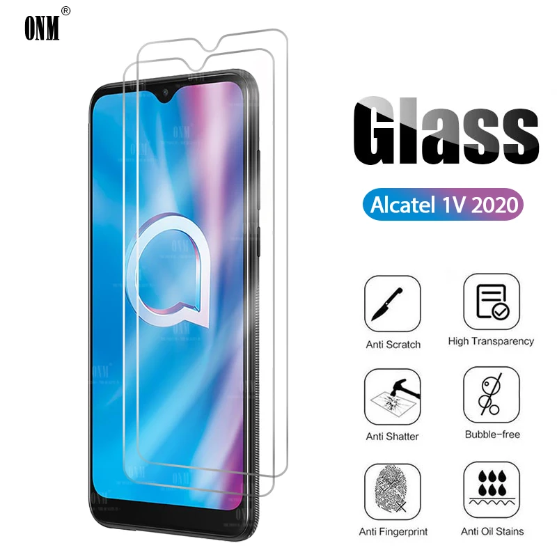 2Pcs Alcatel 1V 2020 Tempered Glass For Screen Protector Protective Film | Мобильные телефоны и аксессуары