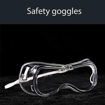 

Adjustable Windproof Goggles Shock Proof Anti-dust Clear Lens Glasses Chemical Lab Work Eyewear