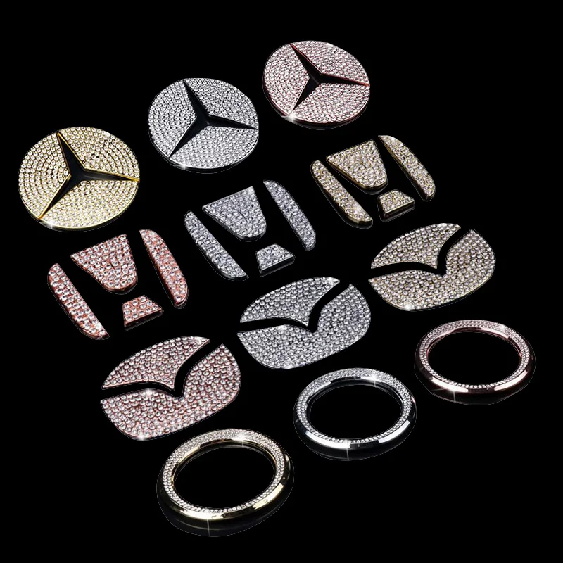 1 шт. подходит для различных автомобильных рулей декоративные наклейки на руль алмазное декоративное кольцо украшение автомобиля