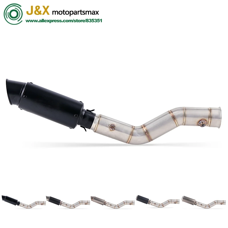 Yzf1000 Full Exhaust System Slip On For Yamaha Yzf R1 Yzf1000 2009-2014 Motorcycle Escape Muffler Modified Contact Milddle Pipe - Image 2