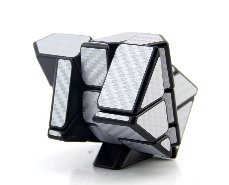 Demon Rubik's Cube класс неравный заказ сдвиг край серебристое Углеволокно Science гладкая гоночная игра Кубик Рубика креативная игрушка