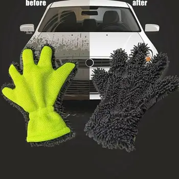 

Car Cleaning 5-Finger Car Care Glove Dust Remove Tools Two Side Durable Duting Exterior Interior Car Wash mitt Practical