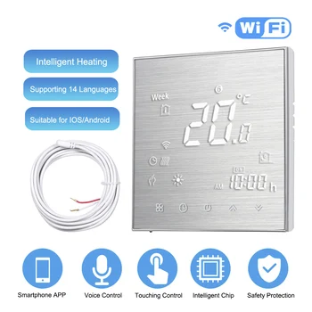 

Thermostats Digital Water/Gas Boiler Heating Thermostat WiFi Voice Control Touch screen Home Room Temperature Controller