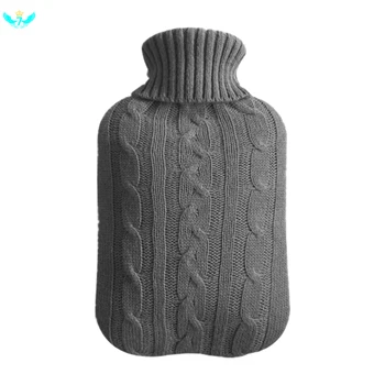 

2000ml Heat Preservation Safe Knitted Cold-proof Warm Large Removable Hot Water Bottle Explosion-proof Washable Cover Protective