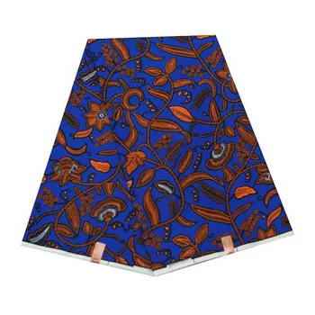 

100% Polyester Ankara Wax Dyed Print Fabric 2020 High quality African Real Wax Fabric for Party Dress 6 Yards