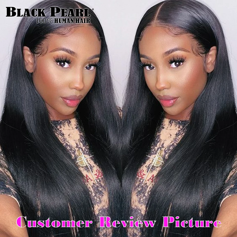 Bone Straight 220D Long Lace Front Human Hair Wigs Brazilian Remy Straight 4x4 Lace Front Wig Human Hair Wigs For Black Women
