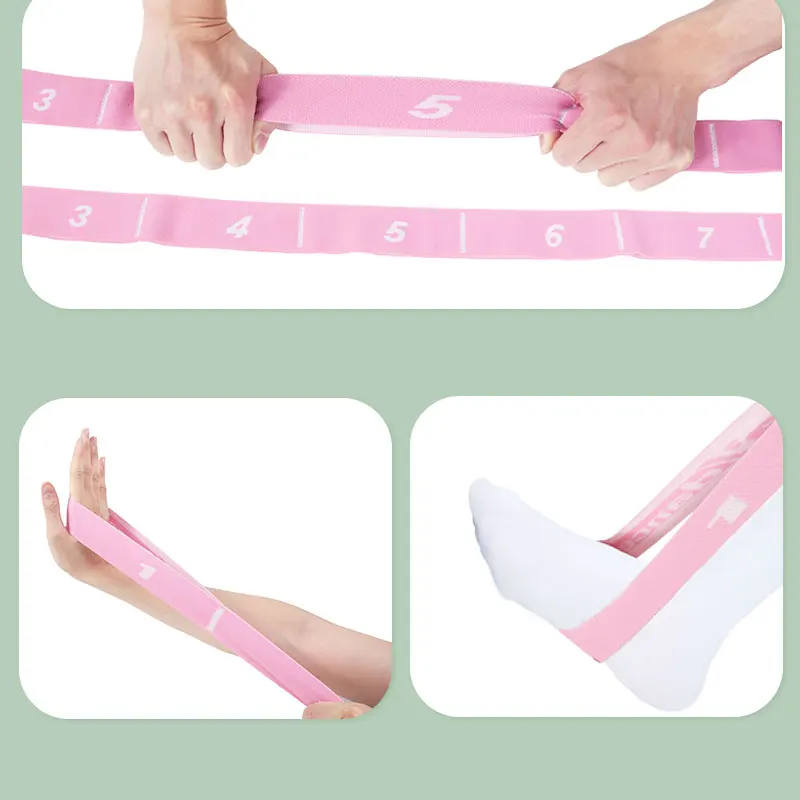 Fitness Resistance Band Yoga Elastic Band Expander Pilates Exercise Belt Home Workout Equipment