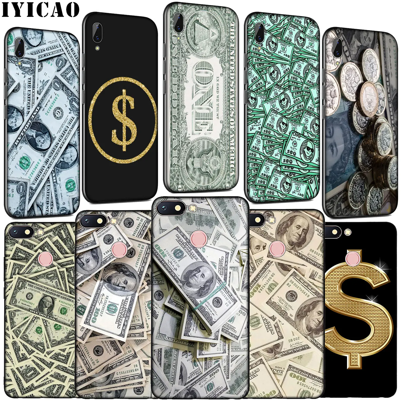 Мягкий силиконовый чехол для телефона IYICAO Dollar GBP euros Xiaomi Redmi Note 8 8T 8A 7 7A 6 6A 5 5A K30 K20 Pro