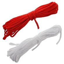 Новая распродажа 2 шт 20 футов Паракорд парашютный шнур нейлоновый шнур для выживания в пустыне 7 нитей, белый с красным