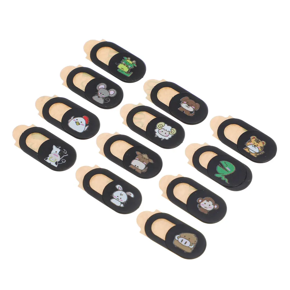 12 PCS Webcam Cover Slide Privacy Protection Anti-peeping Tablet Camera Cover 