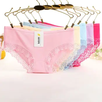 

2019 New Panties Women Underwear Sexy Lace Briefs Female Panties Modal Lingerie Women Comfortable Underwear Soft Pants