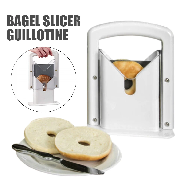 Kitchen Craft New Bagel Cutter Guillotine Bread Slicing Machine