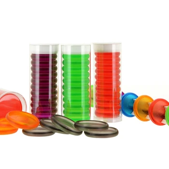 

11Pcs Transparent Heart Binder Rings Mushroom Hole Loose Leaf Notebook Binding Plastic Disc Buckle Hoop 28mm