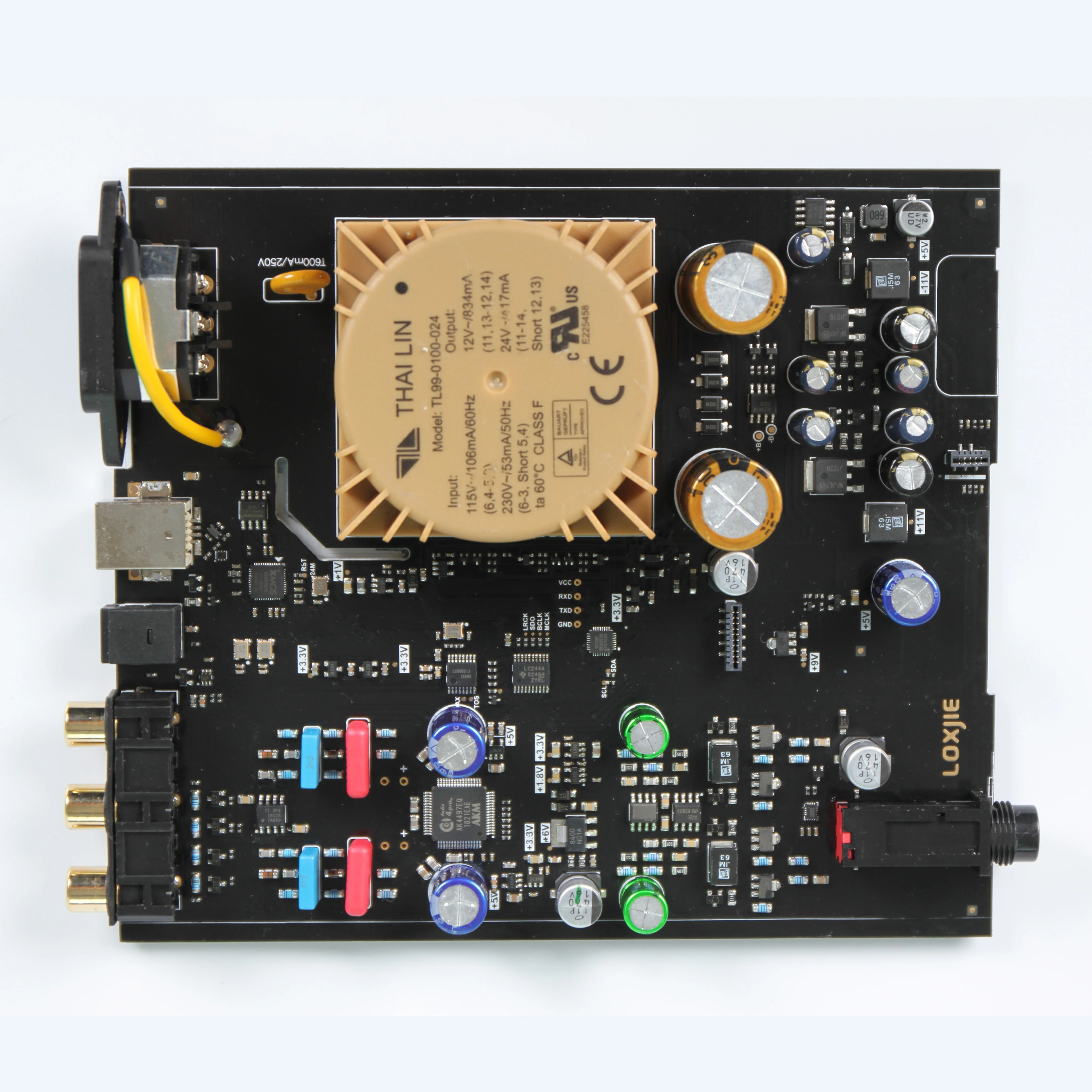 LOXJIE D20 Audio DAC Desktop Digital to Analog Converter& Headphone Amp Chip AK4497 Support 32bit/768kHz DSD512 OLED Display