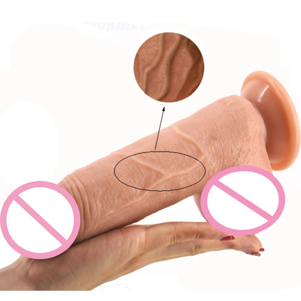 Sex Toys QKKQ Thick Big Dildo with sucker Realistic Penis Sex Toys For Women Artificial Penis Clear Veins Big Erotic