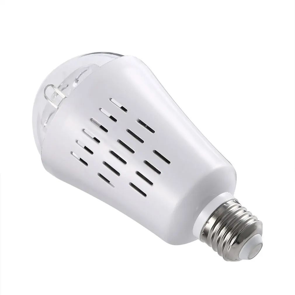 ICOCO E26 4W LED Projector Bulb Light Auto Rotating Stage Effect Lamp for Party Christmas Christmas Festival Bar KTV Decor New