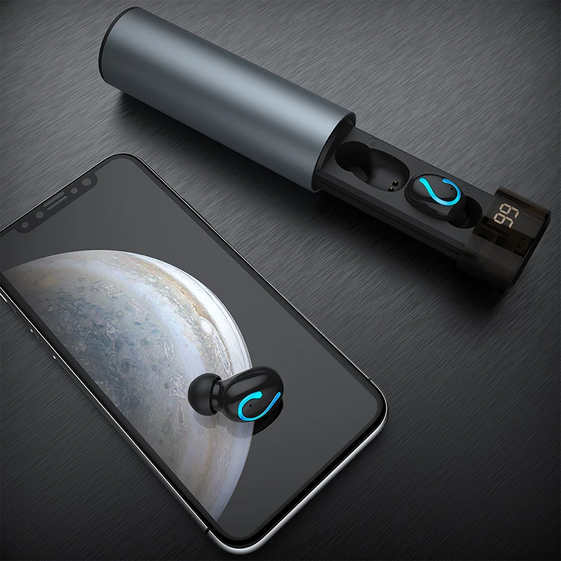 Наушники-вкладыши TWS для HBQ Q67 Bluetooth 5 0 светодиодный интеллектуальный дисплей