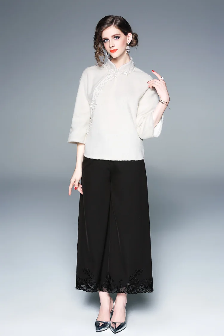 

2019 Spring New Style Chinese Costume GIRL'S Daily Life Improved Ethnic-Style Mid-length Loose Retro Literature And Art Tops