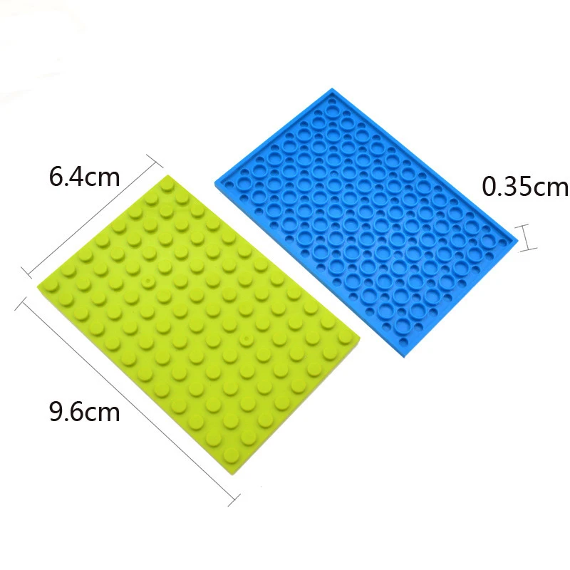 20pcs DIY Building Blocks 8x12 Dots Thin Figures Bricks Educational Creative Size Compatible With Brand Toys for Children