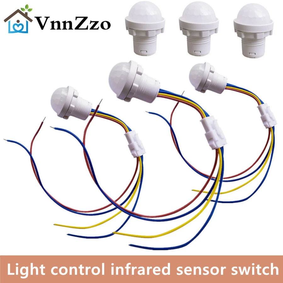 LED Closet PIR Sensor Detector Smart Switch 110V 220V LED PIR Infrared Motion Sensor Detection Automatic Sensor Light Switch motion sensing light switch