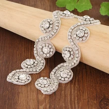 TRiXY S10 Стразы Свадебные ремни Кристалл Свадебные ремни Sash свадебное платье аксессуары Стразы DIY свадебные ленты Пояски