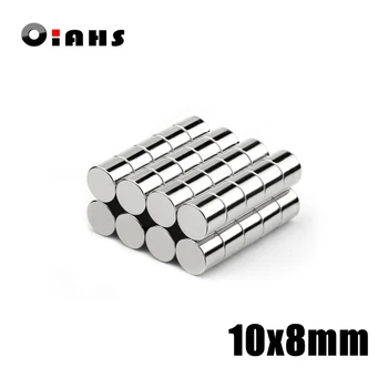 

10pcs 10x8mm Super Powerful Strong Bulk Small Round NdFeB Neodymium Disc Magnets Dia 10mm x 8mm N35 Rare Earth NdFeB Magnet