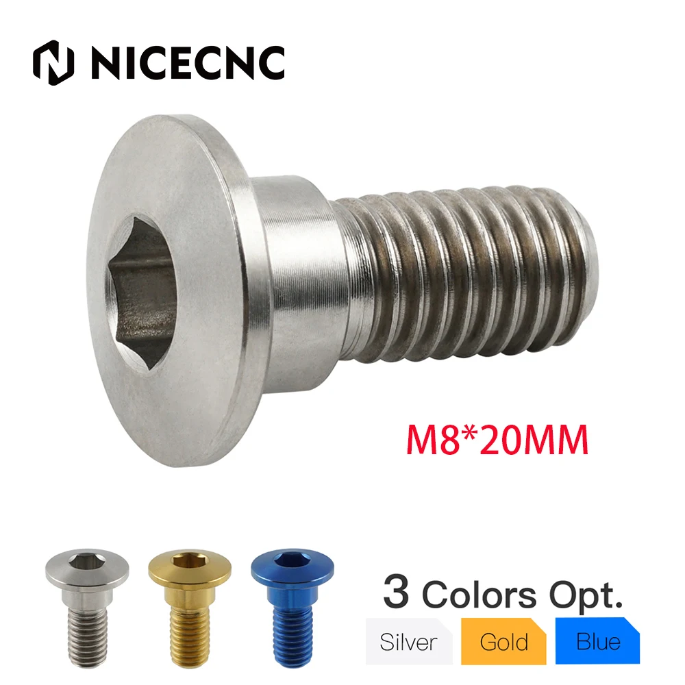 

NICECNC M8 x 20MM ATV Rear Brake Rotor Screw Bolt For Yamaha Raptor 700 2006-2021 700R 2011-2021 700R SE 2014-2020 2019 2018