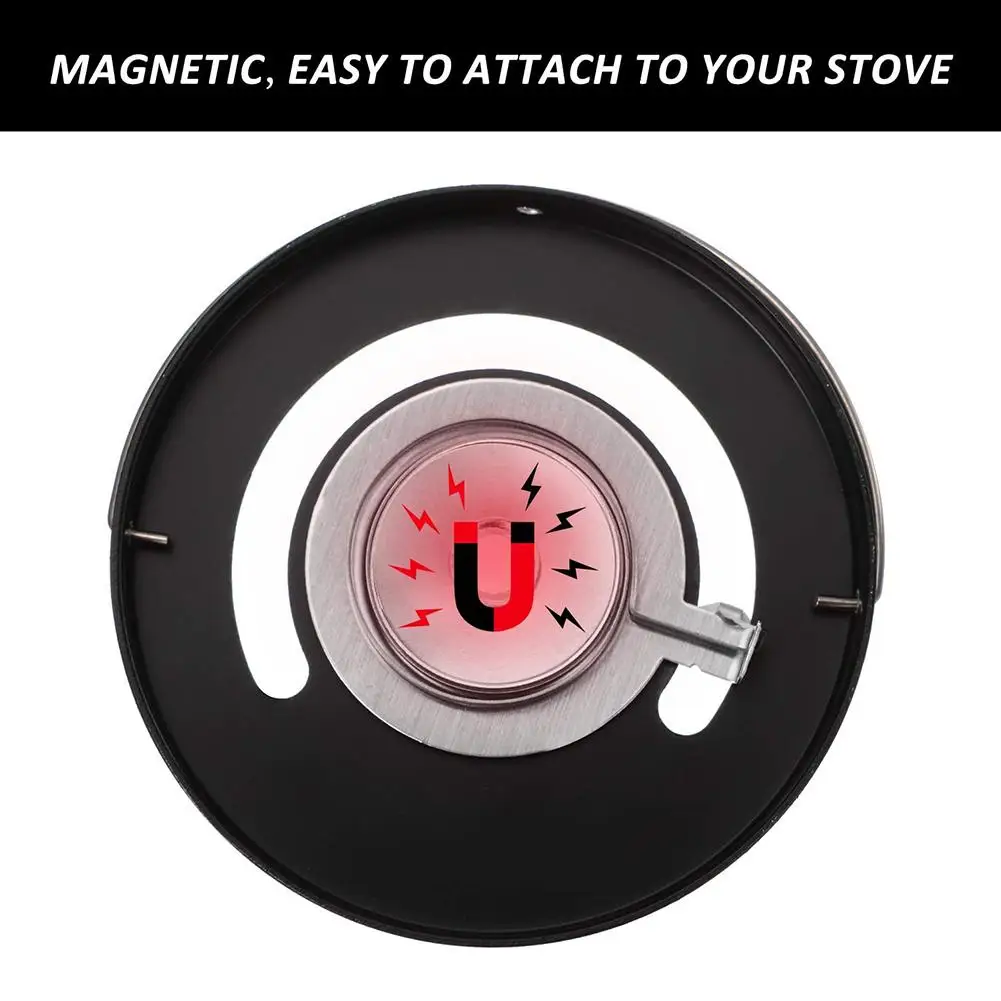 Fireplace thermomete Magnetic Stove Thermometer Fire Stove Pipe Thermometer Gauge for Wood Log Chimney Pipe Oven Barbecue Oven T
