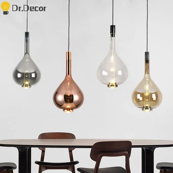 

Retro Light Colorful Glass Pendant Lights Lighting Nordic Designer Living Room Pendant Lamp Indoor Decor Kitchen Light Fixtures