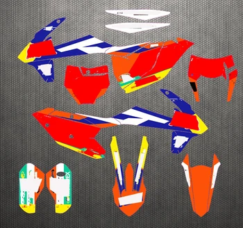 

Full Fairing Graphics Stickers Decals Customs Logo & Number For KTM SX SX-F 2016-2018 / EXC EXCF 125 250 300 350 450 2017 - 2019