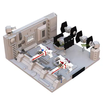 

Centi Scale Death Star Trench Run Model MOC Star series Space Wars Building Blocks DIY Assembly Bricks Toys for Kids Xmas Gifts