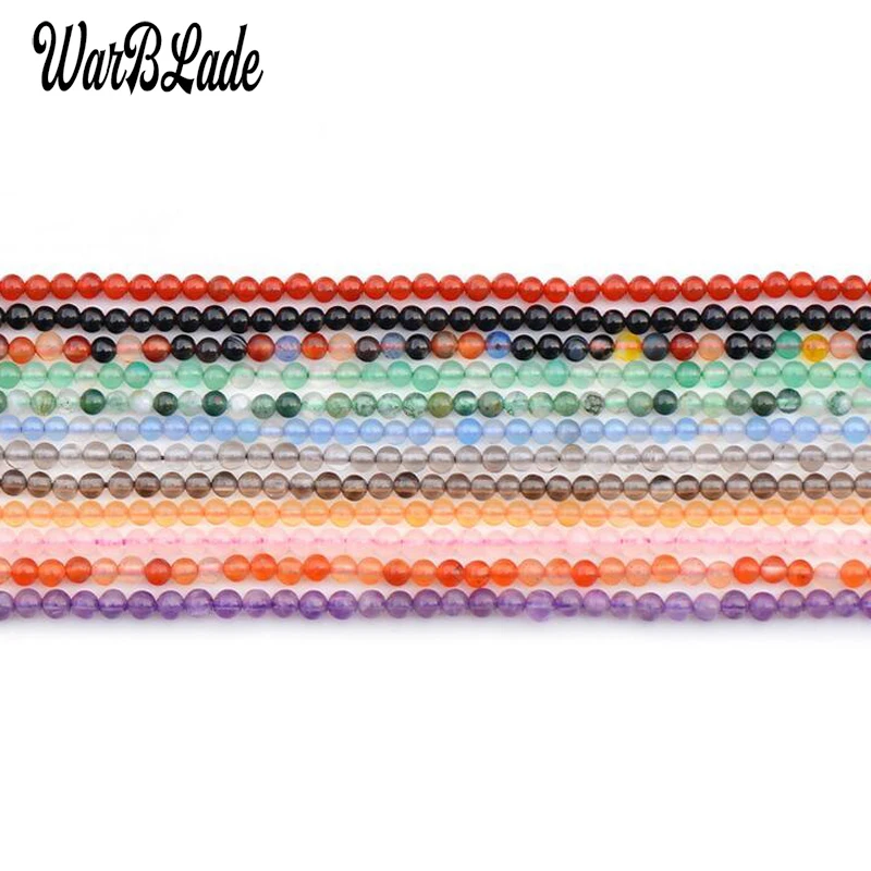 

WBL Hot High Quality 2mm Nature Stone Beads lapis lazuli Tiny Round Loose Stone Beads DIY Bracelet Jewelry Making Accessories