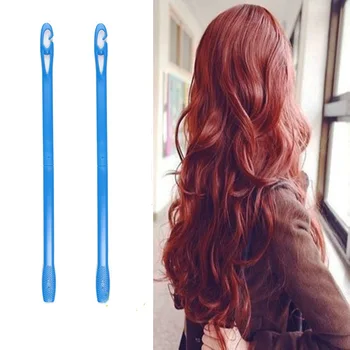 

12pcs/set 55cm Plastic Long Diameter 2.5cm Magic Hair Curler Magic Hair Roller Spiral Curls Easy Usage