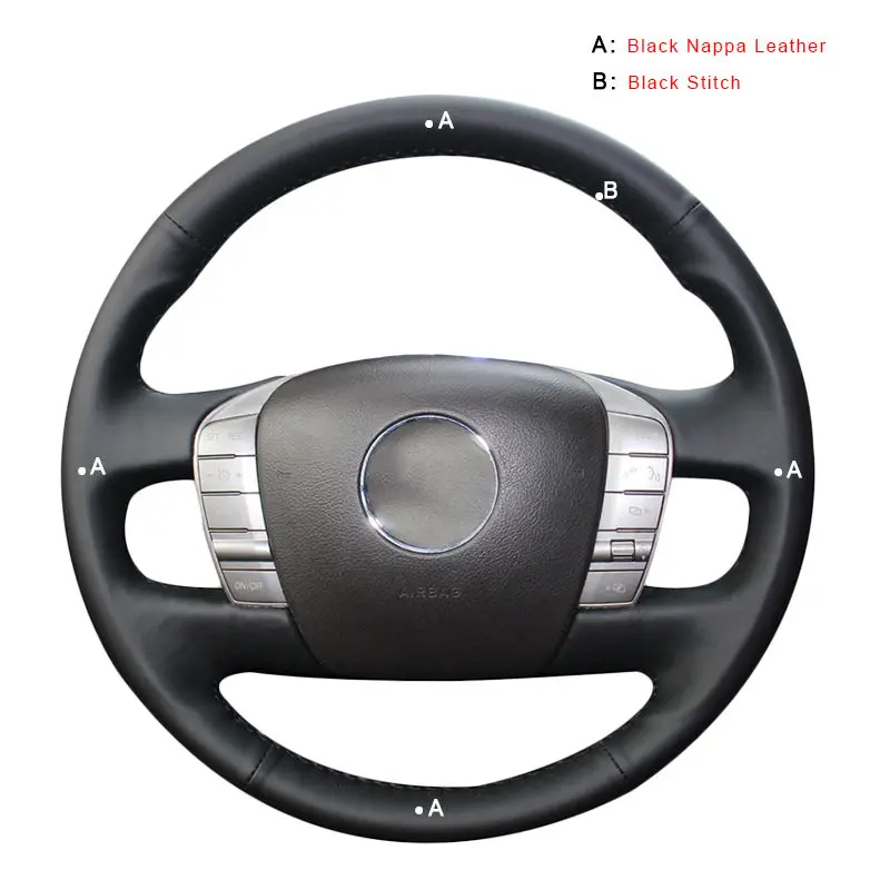Top Layer Leather Автомобильная оплетка на крышке рулевого колеса для Volkswagen для VW; Фаэтон 2011- авточехлы на колеса DIY интерьер автомобильные аксессуары-Стайлинг - Название цвета: Top Layer Leather