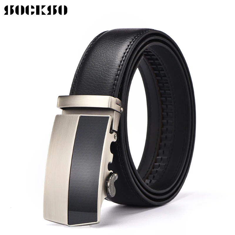Роскошный ремень 2019 новый мужской кожаный с храповым механизмом высокое