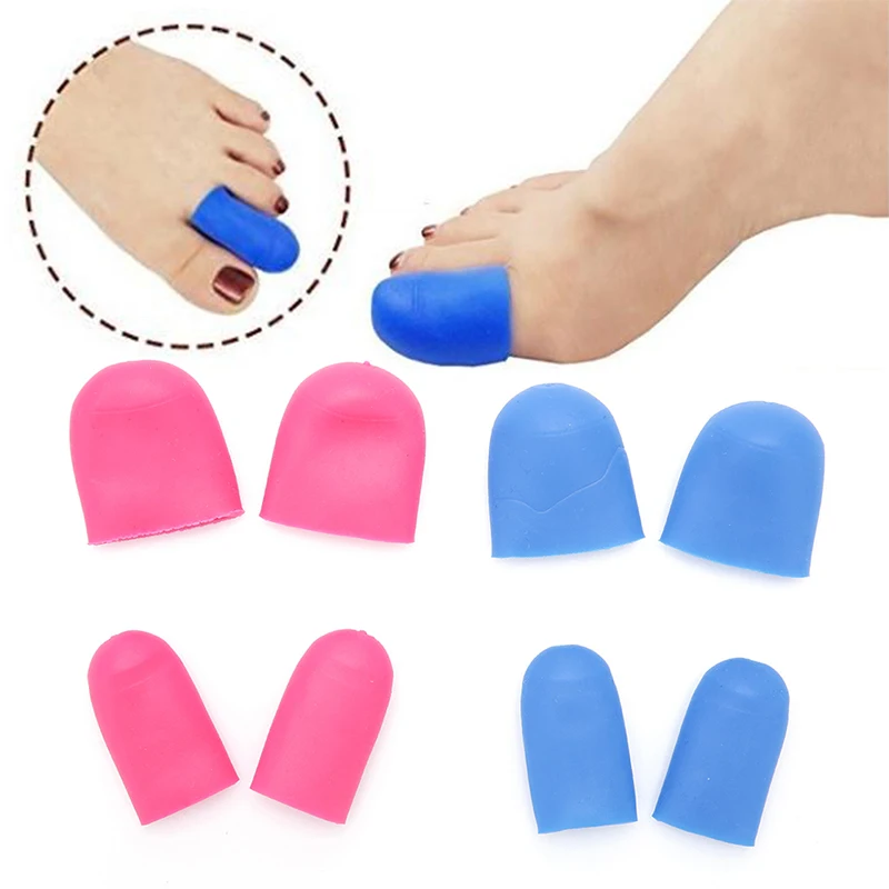 

1 Pair Silicone Gel Toe Separators Stretchers Toe Tube Corns Blisters Protector Bunion Toe Finger Protection Foot Care Tool