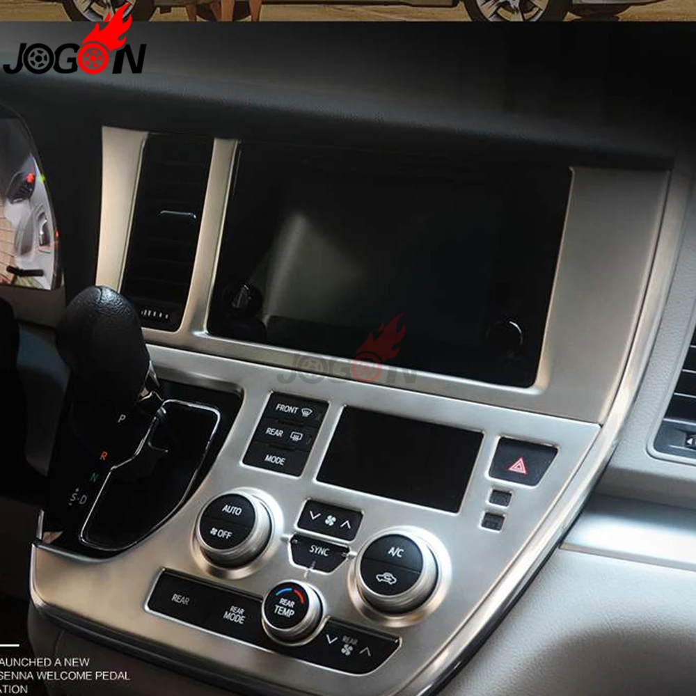 Для Toyota Sienna MK3 XL30 2011- Автомобильный интерьер Navi навигационная рамка консоль панель Air AC Vent Крышка отделка Аксессуары