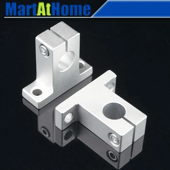 

4pcs MAH Chrome SK13 SH13A Linear Rail Shaft Bearing Stand Support XYZ Table CNC #SM135 @CF