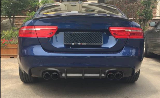Углеродного волокна/FRP диффузор, губа на задний бампер для Jaguar XE Седан 4-дверный бампер автомобиля фартук защитная пластина