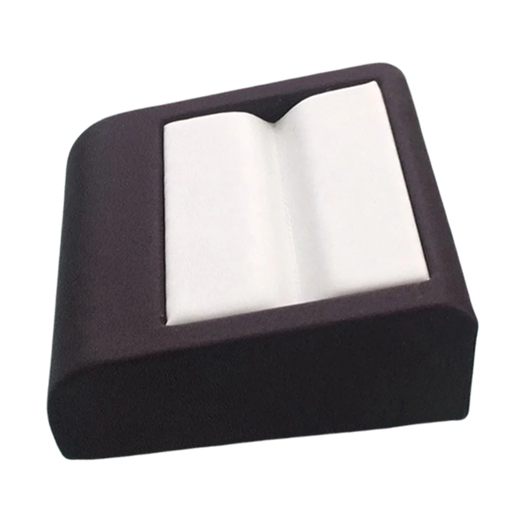 Handmade Wooden Gemstone Ruby Display Box Diamond Crystal Storage Case White