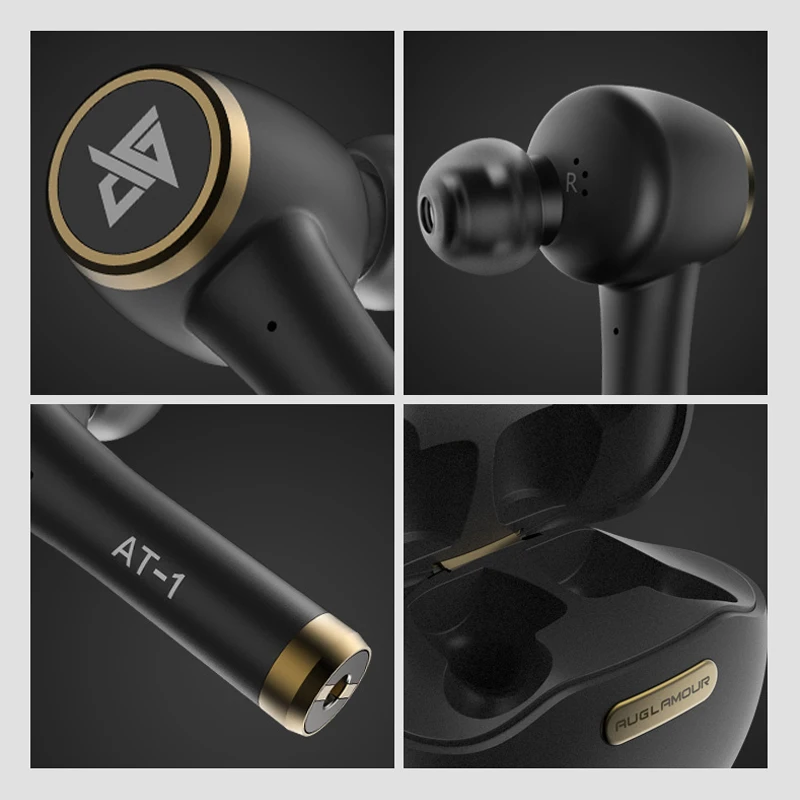 Auglamour AT-1 TWS Bluetooth 5,0 наушники беспроводные Bluetooth наушники HIFI с микрофоном гарнитуры
