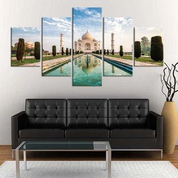 

Wall Art Painting Canvas Print the view of the city Pictures 5 Pieces Prints Poster For Living Room Home Decor Modern Artwork