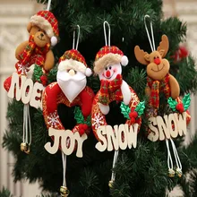 Рождественские украшения для домашней обстановки Снеговик Рождественский орнамент Natal Decora Рождественская елка украшения Праздничные подарки QS1MZ